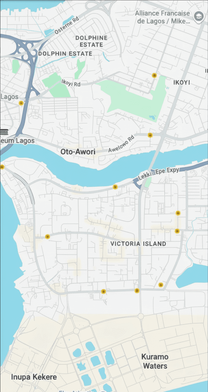 Properties map view